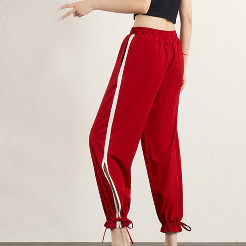 Ice Silk Wide-leg Pants Women's High Waist Drape Summer Thin Pants Women's Lantern Sports Bud Casual Pants