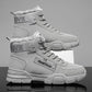 Men's Velvet Padded Snow Boots Casual Mid-high Warm Martin Boots Cotton Ankle Boots