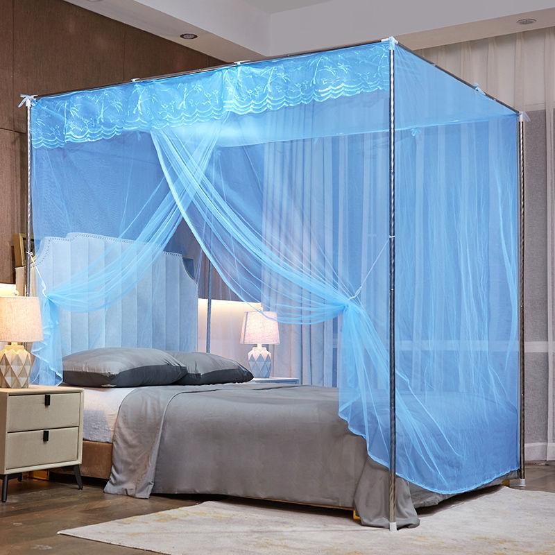 Lace Mosquito Net Home Bedroom Single Door Single Double Gauze Encryption Elegant Princess Style Old-fashioned Bed Mosquito Net