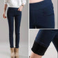 Women's Leggings In Winter Plus Velvet Thickening High Waist Thin Stretchy Warm White Feet Pants Pencil Long Pants
