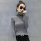 Base Sweater Women's Self-cultivation Pullover Hollow Knit Sweater Women's Long-sleeved Pile Turtleneck Sweater Top