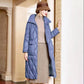 Stand-up Collar Down Jacket Women's Mid-length Korean Style Loose Over-the-knee Thick Plus Size Jacket