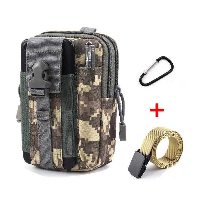 Men's Mountaineering Cycling Multifunctional Waist Bag Mobile Phone Bag Outdoor Travel Hiking Waist Bag Sports Tactical Bag
