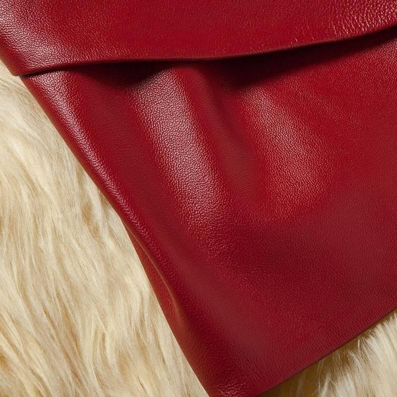Winter Jacket Woman Fur Coat Fashion Imitation Fox Fur Collar Women Coat Slim PU Leather Coat