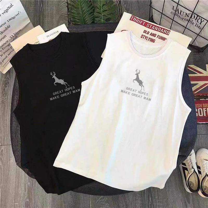 Summer Outdoor Sports Men's Vest Waistcoat Loose Fitness Vest