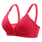 Gathering Anti-sagging Thin Section Simple Rear Three-row Buckle Large Size Bra No Steel Ring Sports Beauty Back Sensitive Surface Breathable Bra