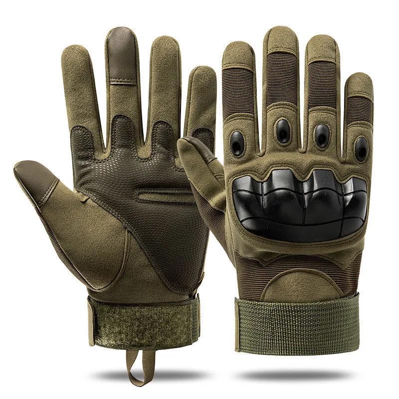 Tactical gloves men's outdoor tactical protective sports training outdoor military fans riding full finger gloves