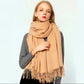 Luxury Brand Scarf Unisex Female Male 100% Wool Cashmere Scarves Pashmina Tassels Wrap Warm