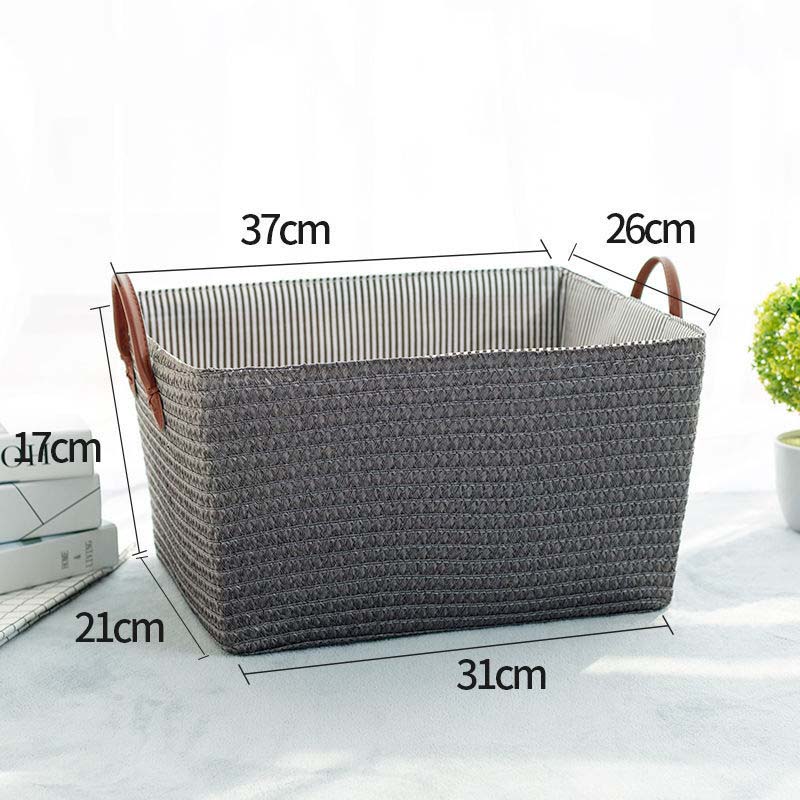 Household Woven Basket Large Size Dirty Clothes Storage Basket Toy Snack Storage Box