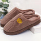 Couple Slippers Striped Cloth Bottom Warm Slippers Non Slipping Shoes