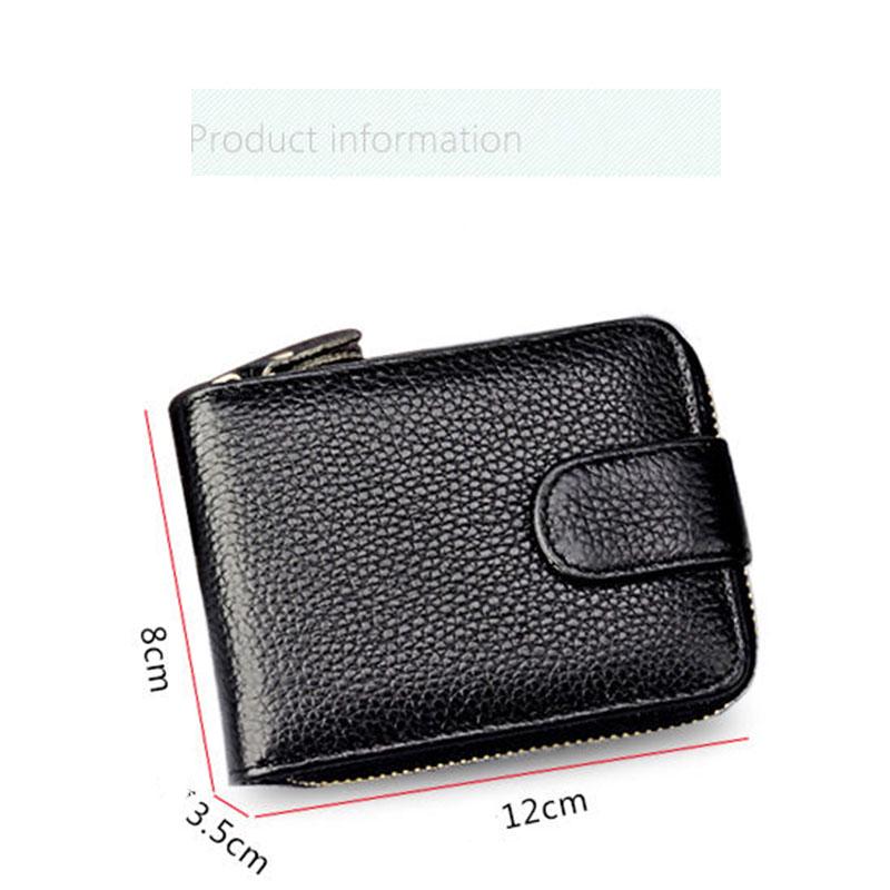 Leather Driver's License Card Bag Men's Leather Zipper Card Package Female Men's Wallet Multi-function Driver's License Leather Case Male Leather