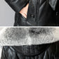 Women's Solid Color Embroidered Down Jacket Mid-length Korean Style Loose Thick Coat Warm Cotton Coat Large Fur Collar Winter Quilted Jacket