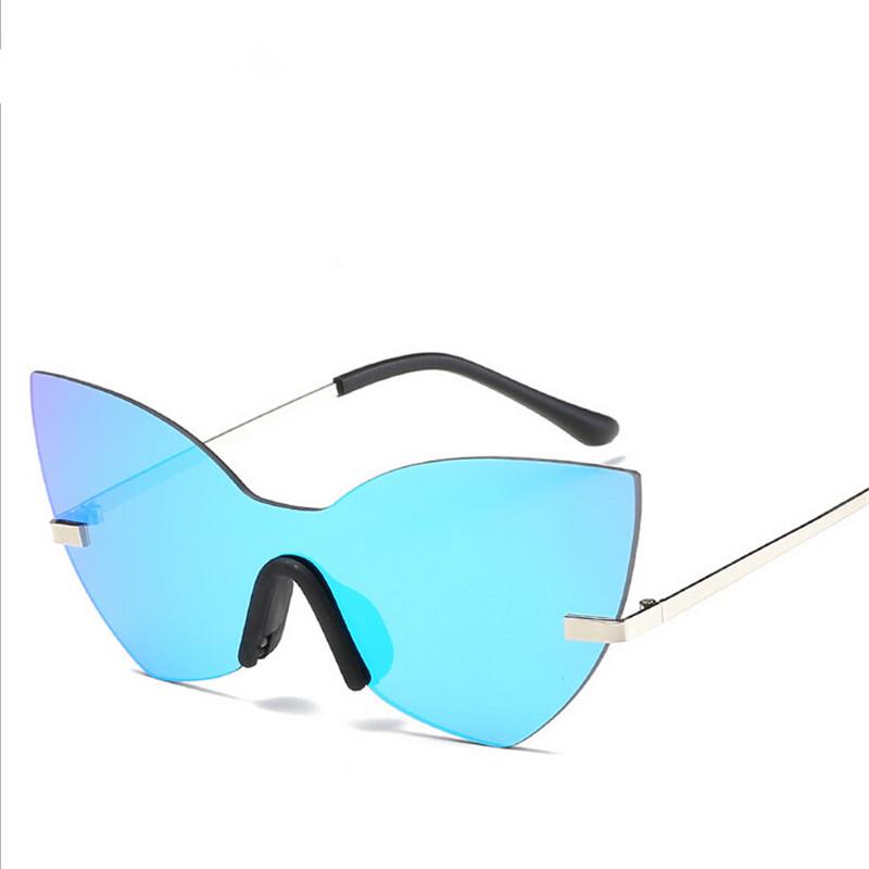 WTEMPO Fashion Women's Men's Sunglasses Retro Colorful One-piece Sun Glasses For Men And Women Whole