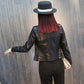 Short Women's Leather Jacket Autumn and Winter Large Size Washed Ladies Pu Leather Jacket Motorcycle Leather Jacket