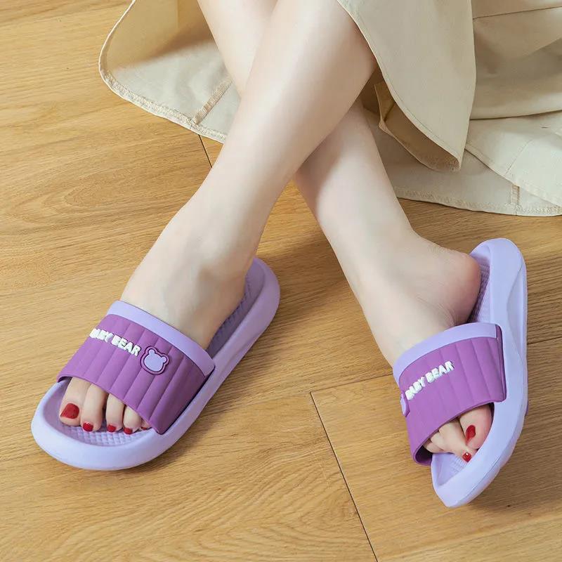 Slippers Female Summer EVA Girl Heart Cute Bath Non-slip Ultra-light Soft Bottom Indoor Sandals and Outer Wear Couple Slippers