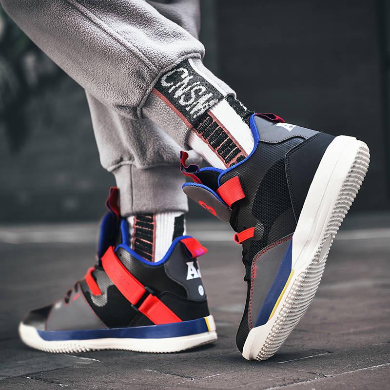 Basketball shoes men cushion basketball shoes light Color matching Men's outdoor sports shoes