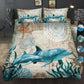 Dolphin Cover Ocean Coverlet Doona Cover Mandala Romantic Soft  AU Double, AU King