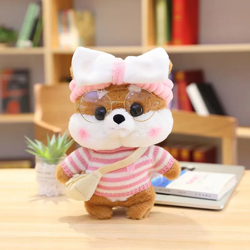 30cm Mini Shiba Inu Dog Plush Toys Cute Stuffed Plush Doll Soft Animal Dolls Kid's Toys Birthday Gift for Girls Boys