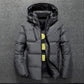 Winter Warm Men's Jacket Jacket Casual Stand-up Collar Down Thick Hood White Duck Parka Men's Winter Hooded Down Jacket