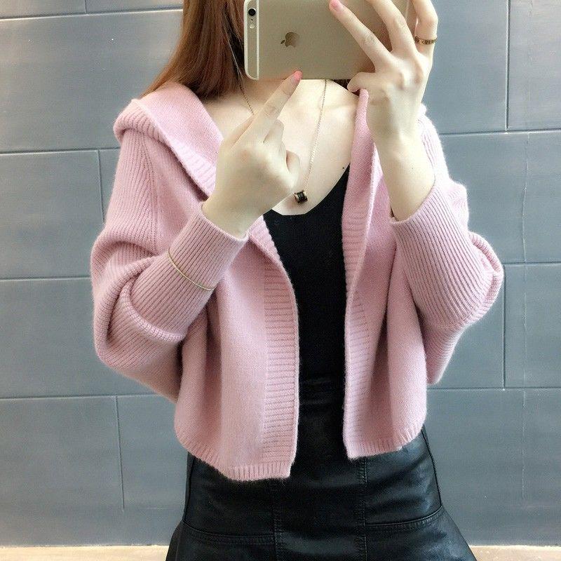 Hooded Sweater Winter Thickening Long-sleeved Loose Casual Fashion Bat Shirt Blouse