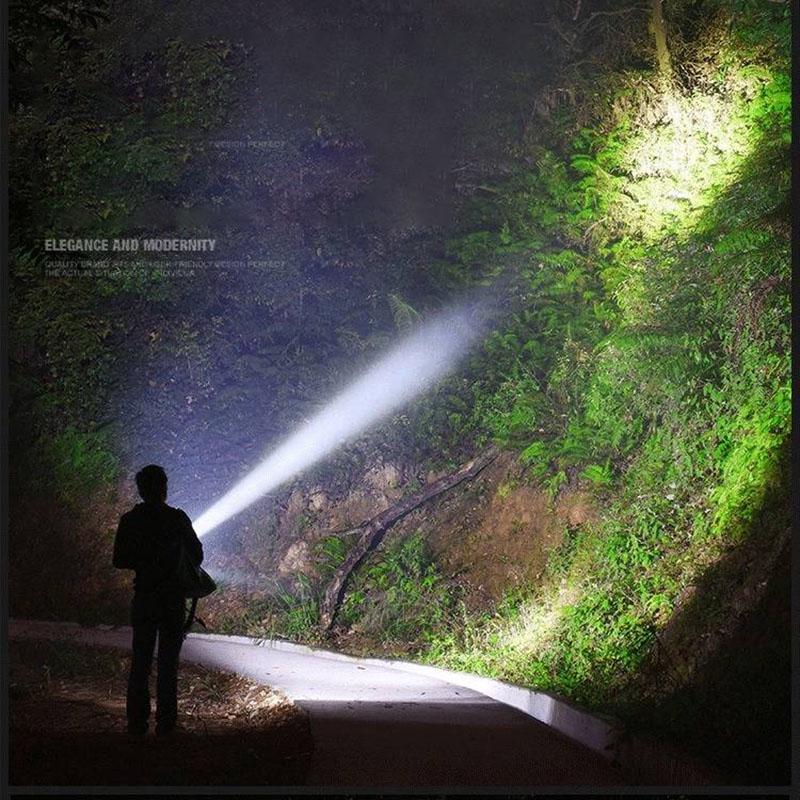 USB RechargableLED Flashlight 3 Lighting Mode Waterproof Torch Portable Night Lighting