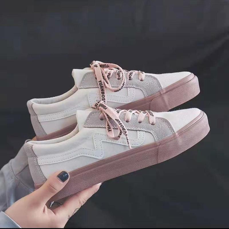 Student Canvas Shoes Korean Style Wild Fashion Canvas Clearance Shoes Casual Flat Low Heel Sneakers