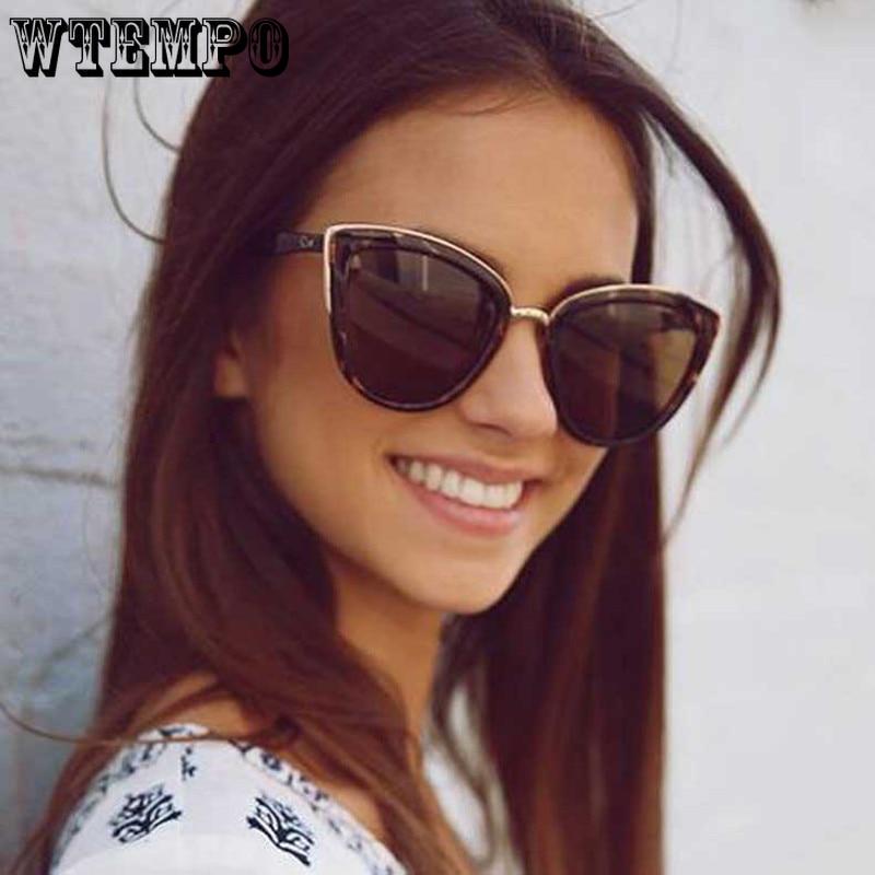 Fashion Women Cateye Sunglasses Fashion Trend Vintage Elegant Oval Lady Sun Glasses Female oculo de