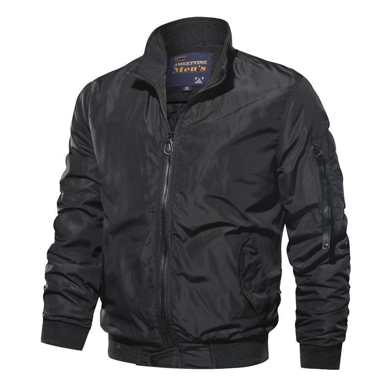 Spring and Autumn Jacket Bomber Jacket Men's Casual All-match Loose Warm Outdoor Hiking Jacket