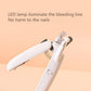 Cat Nail Clippers Dog Nail Trimmers Pet Cat Nail Care LED Lamp Nail Cutter Pet Nail Grooming Scissors for Small Cat Claw Clippers Pet Supplies