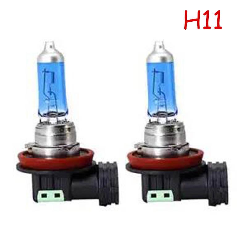 2pcs Car Headlight White Light Gold Light Low High Beam Integrated H4 H7 H1 H8 H11 Super Bright Xenon Lamp 9005 Strong Light Modified Halogen Bulb