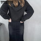 Denim Skirt Autumn Solid Color Zipper Mid Waist Cowboy Skirt Package Hip Knee Length A-line Slim Skirts