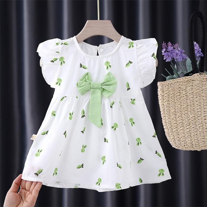 Summer  Korean Style Baby Girls' Dress 0-4 Year Old Children Lovely A-line Princess Dress Children's Dress