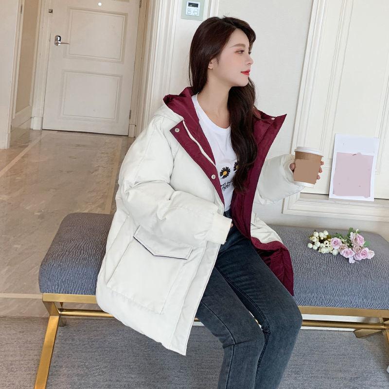 Winter Down Coat Loose Short Winter Coat Thick Warm Women's Padded Jacket