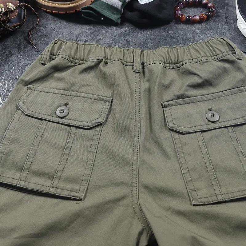 Autumn Storm Pants Men's Loose Cotton Sports Pants Outdoor Straight Pants Multi-pocket Large Size Casual Pants Work Pants