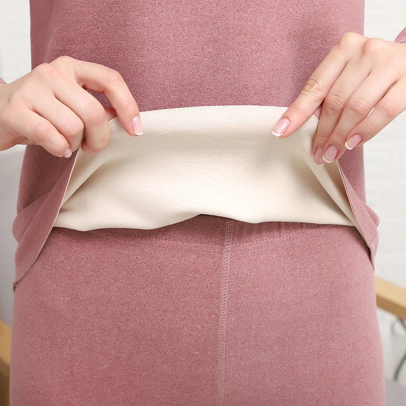 Women Long Sleeve Thermal Underwear Women Winter Thicken Tight Suit Sexy Pajamas Autumn High Elasticity Slim Comfortable Breathable Wearable Versatile