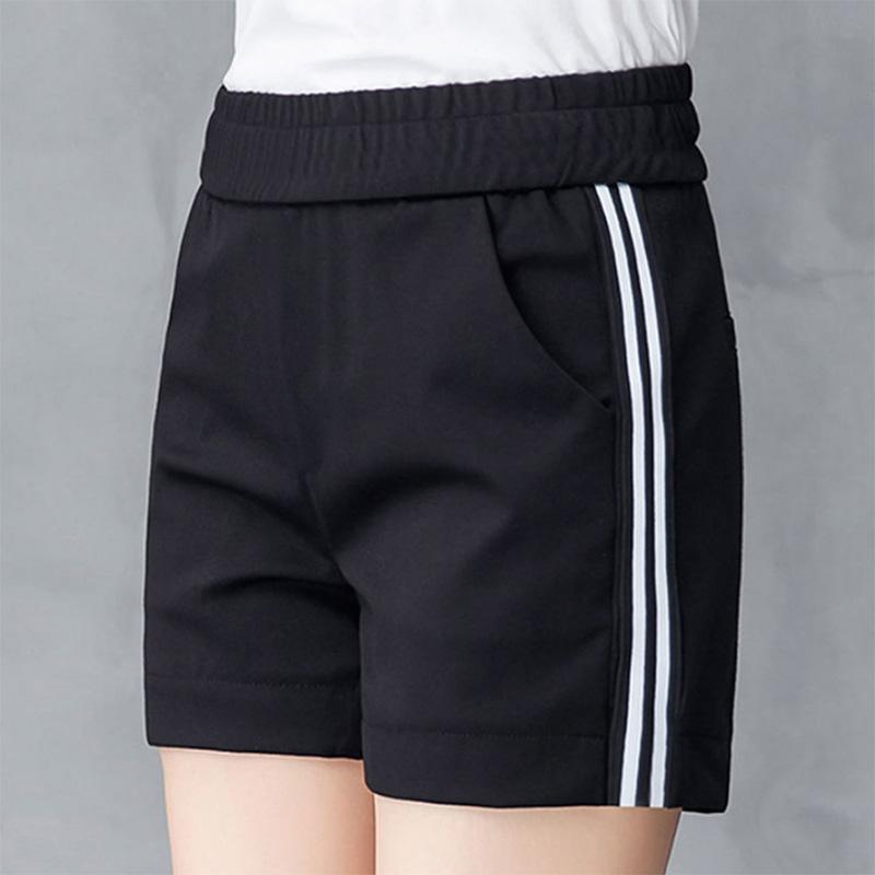 Shorts Women's Summer Striped Print All-match Trend High Waist Slim Casual Harem Women's Pants Sports Shorts