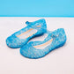 Crystal Sandals Wedge Women's Shoes High-heeled Shoes Women's Square Dance Shoes Baotou Hole Shoes