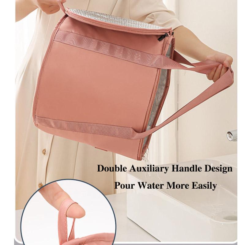 Foot Soaking Bucket Portable Foldable Foot Soaking Bag Over Calf Outdoor Travel Artifact Water Basin Washbasin Foot Basin Thickening Heat Preservation