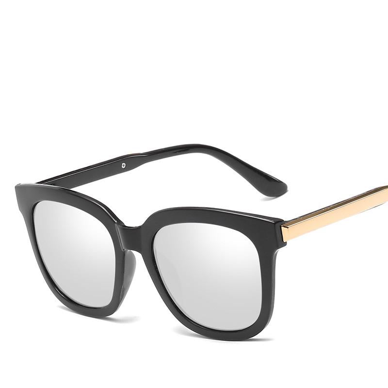 fashion brand sunglasses cat eye pink sunglasses woman shades mirror female square sun glasses for w