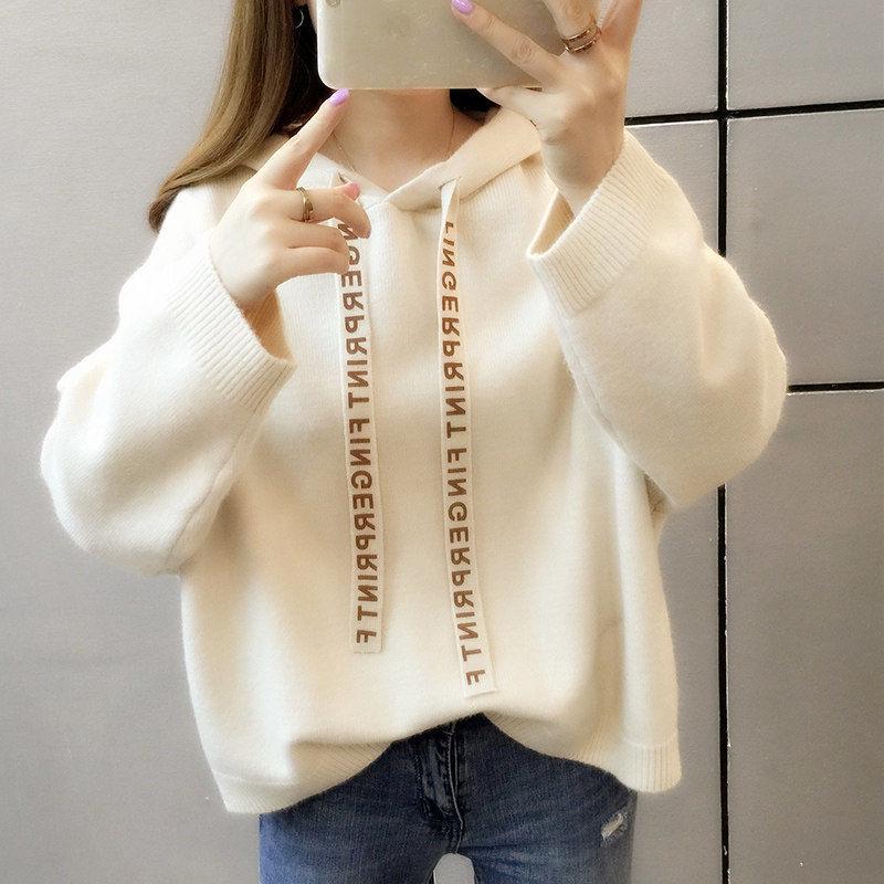 Knitwear Women's Hoodie Sweater Autumn Winter New Sweater Loose Top Joker