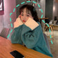 Pink Knitted Pullover Sweaters Causal Autumn Women's Clothing Panelled Oversize Tops Long Sleeve