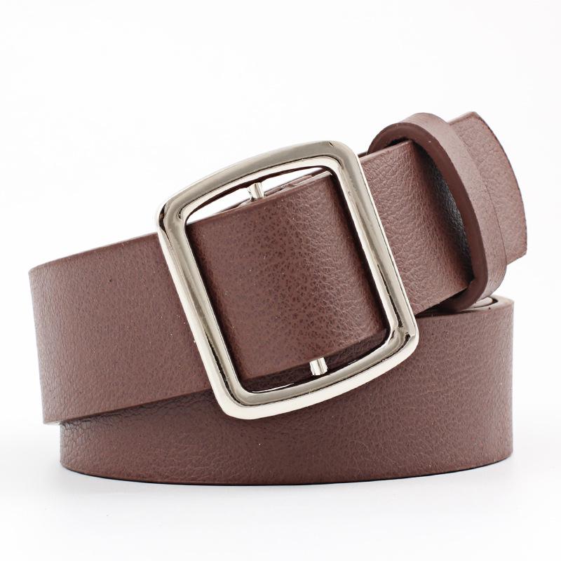 Belts Women Thin Faux Leather Belt Cummerbunds Pin Buckle Casual Waistband Strap
