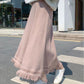 Autumn and Winter Knitted Woolen Skirt Women's Mid-length Thick and Warm A-line Winter Long Skirt