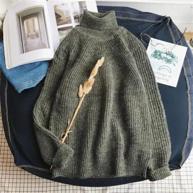 Turtleneck Sweater Men Loose Pullover Knitwear Keeps Warm and Comfortable In Winter
