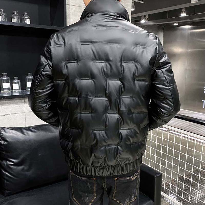 Glossy Lightweight Down Jacket Men's Winter Trend Fashion New White Duck Down Thick Warm Jacket