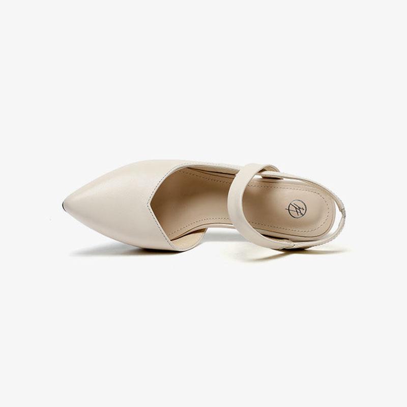 Summer Leather Shoes Women Toe Shoes High Heel Sandals Women's Shoes Spring Pointed Toe Stiletto Lady Style Sandals