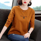 Spring Women Pullover Cat Print Long Sleeve Shirt Casual Loose T-shirt Boutique Bottoming Shirt