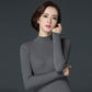 Women's Wool Sweater High Collar Thick Solid Color Sweater Short Slim Bottoming Shirt