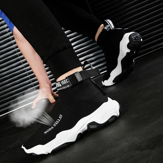 High-top Sneakers Men's Summer Korean Version of Wild Socks Shoes Youth Students Tide Shoes Men