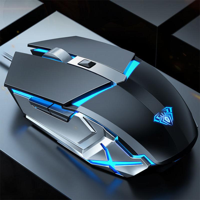 Gaming Mouse Wired Computer Game Eating Chicken Mechanical Macro Mute Notebook Desktop Game Office Dedicated Mouse